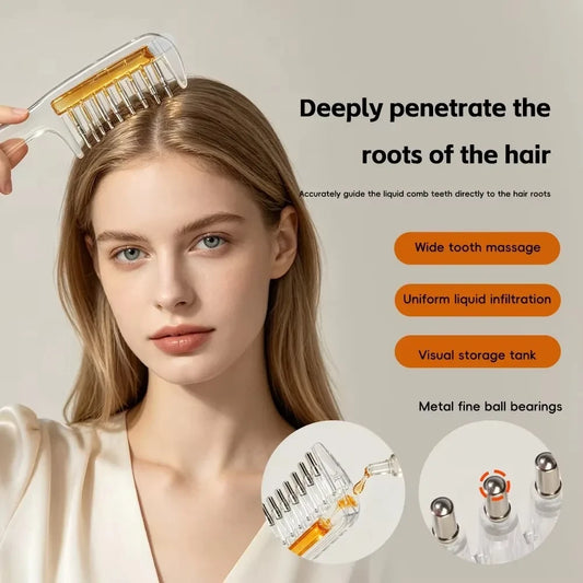 Peigne Applicateur d Huile Transparent
