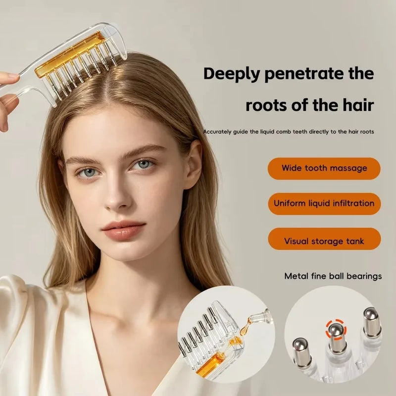 Peigne Applicateur d Huile Transparent