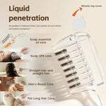 Peigne Applicateur d Huile Transparent