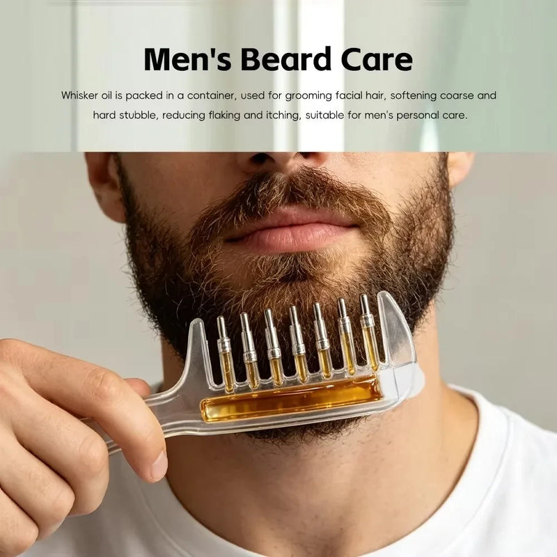 Peigne Applicateur d Huile Transparent
